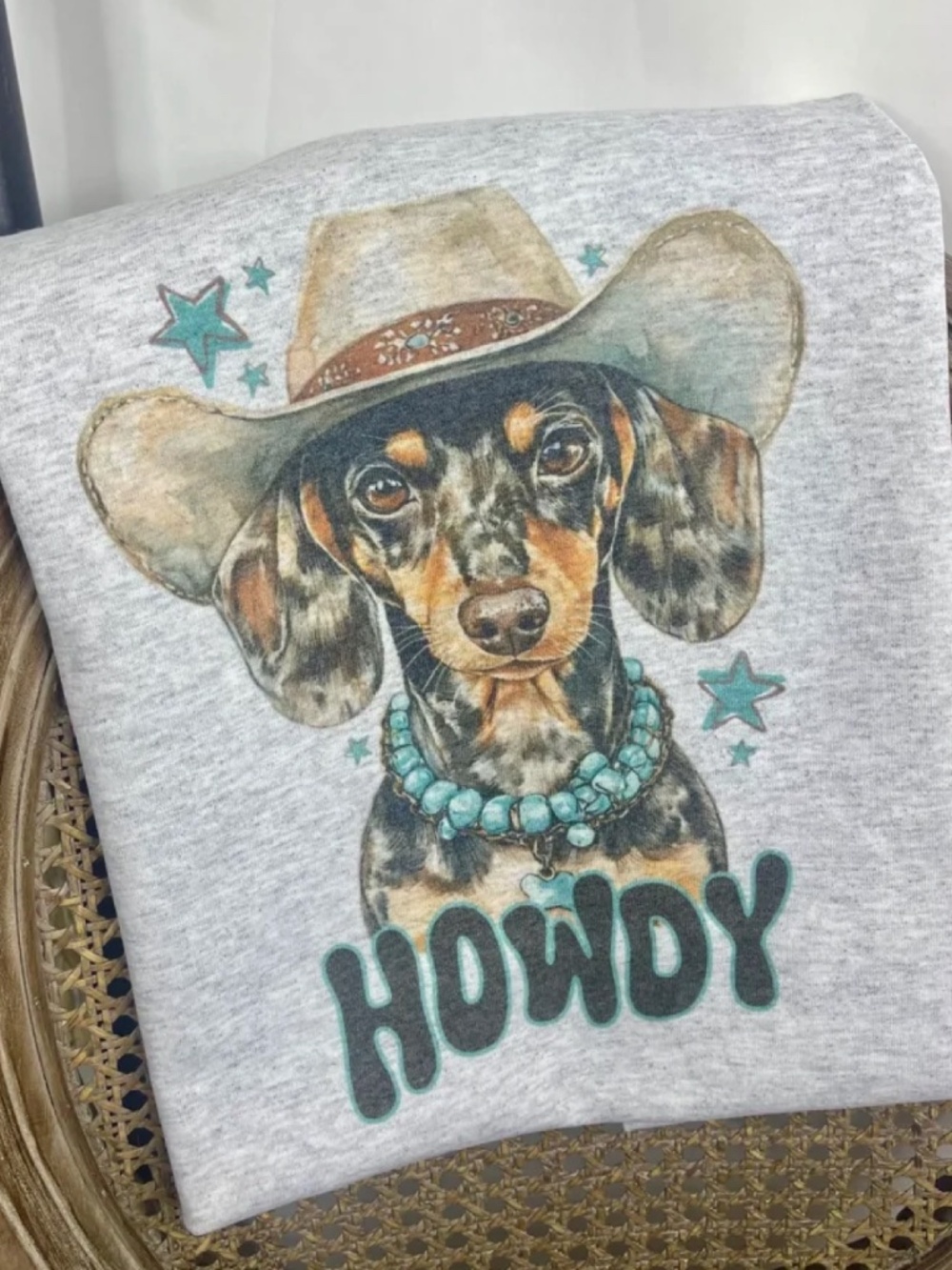 Howdy Dachshund Sublimation T-Shirt